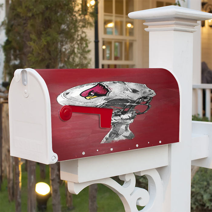 Arizona Cardinals Helmets Magnetic Mailbox Cover 18" X 21" Outdoor Decor