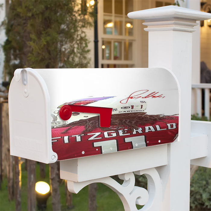Arizona Cardinals Larry Fitzgerald Magnetic Mailbox Cover 18" X 21" Outdoor Decor