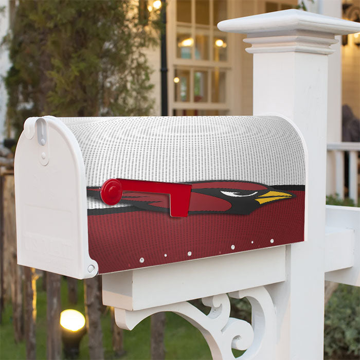 Arizona Cardinals Logo Jersey Magnetic Mailbox Cover 18" X 21" Outdoor Decor