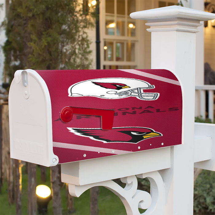 Arizona Cardinals Wallpaper Magnetic Mailbox Cover 18" X 21" Outdoor Decor