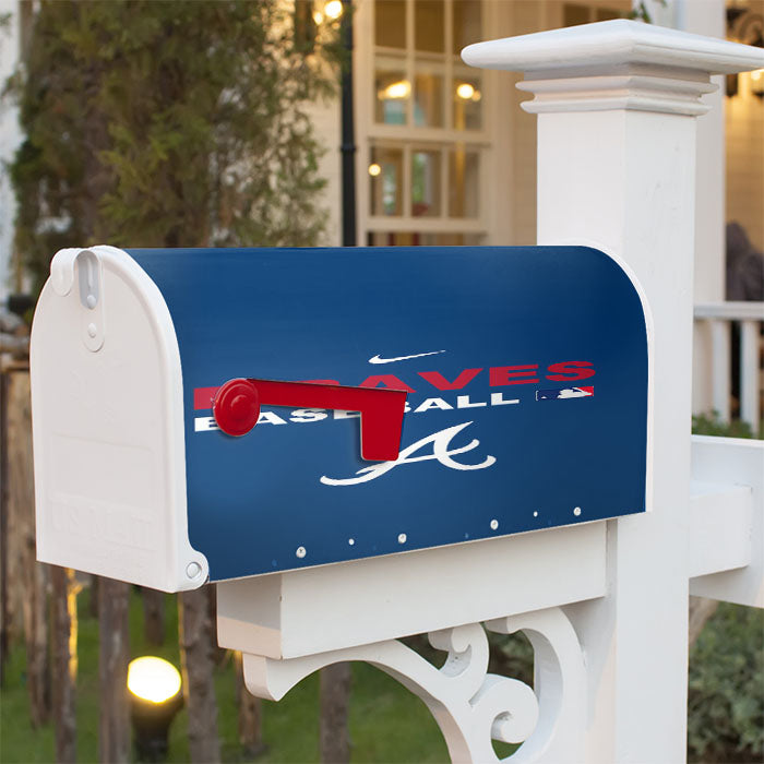 Atlanta Braves Backgrounds Magnetic Mailbox Cover 18" X 21" Outdoor Decor