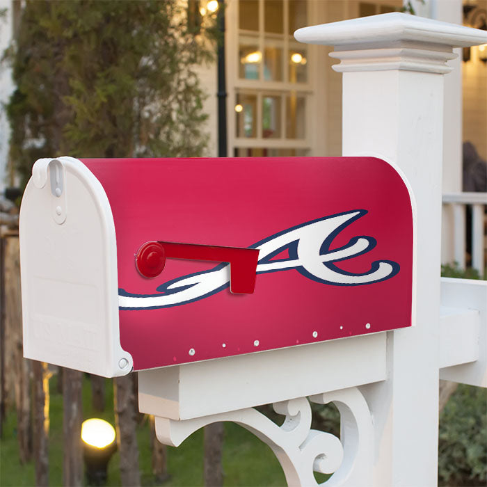 Atlanta Braves Logo Magnetic Mailbox Cover 18" X 21" Outdoor Decor
