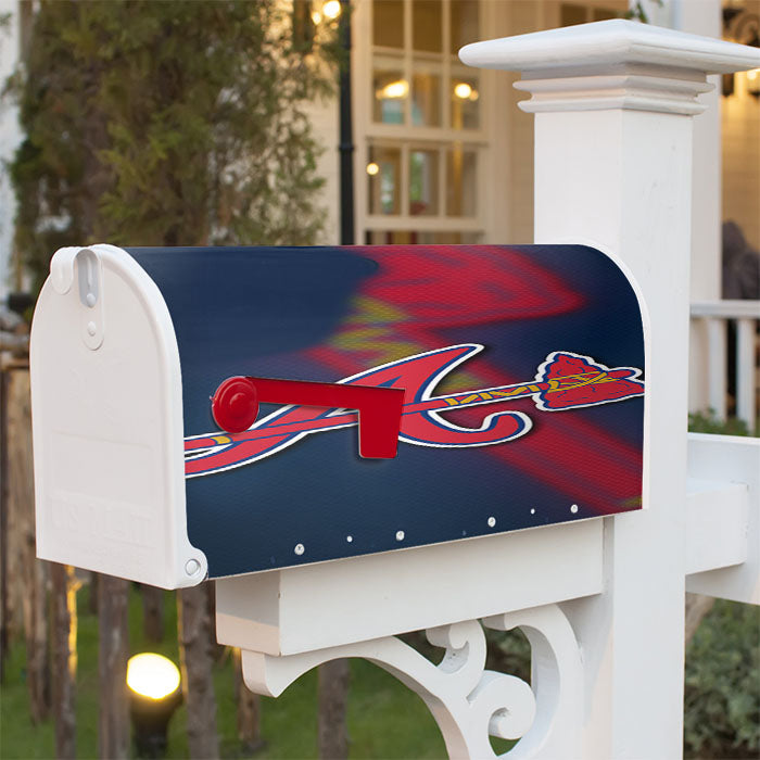 Atlanta Braves Logo 9 Magnetic Mailbox Cover 18" X 21" Outdoor Decor