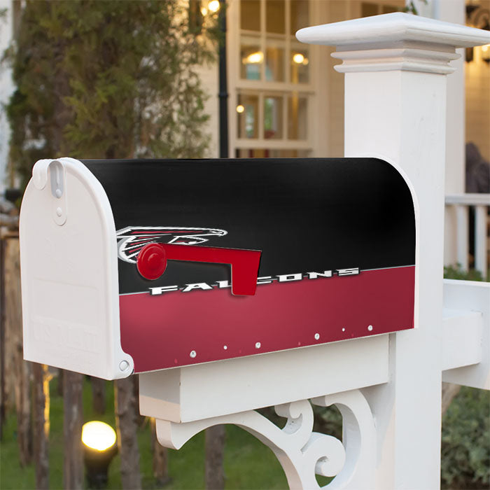 Atlanta Falcons Minimalist Wallpaper Magnetic Mailbox Cover 18" X 21" Outdoor Decor