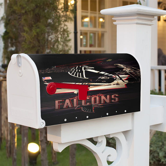 Atlanta Falcons Nfl Magnetic Mailbox Cover 18" X 21" Outdoor Decor