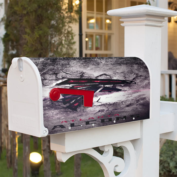 Atlanta Falcons Nfl Logo Magnetic Mailbox Cover 18" X 21" Outdoor Decor