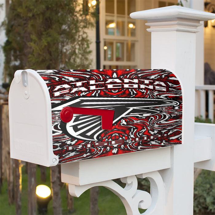 Atlanta Falcons Rise Up Logo Art Magnetic Mailbox Cover 18" X 21" Outdoor Decor