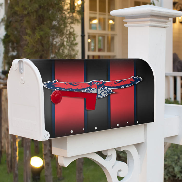 Atlanta Hawk Magnetic Mailbox Cover 18" X 21" Outdoor Decor