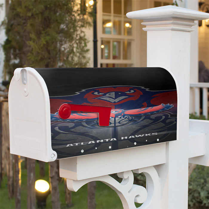 Atlanta Hawks Basketball Magnetic Mailbox Cover 18" X 21" Outdoor Decor