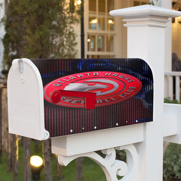 Atlanta Hawks Emblem Logo Magnetic Mailbox Cover 18" X 21" Outdoor Decor