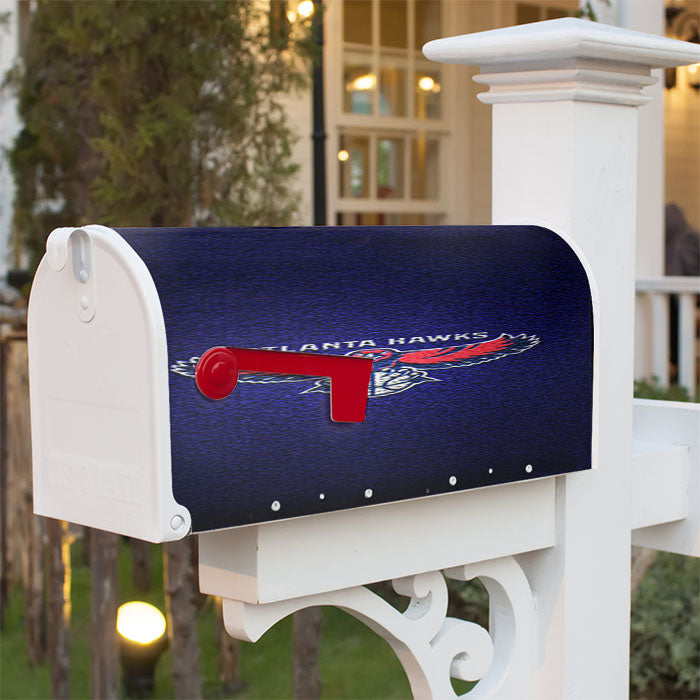 Atlanta Hawks Nba Flight Magnetic Mailbox Cover 18" X 21" Outdoor Decor