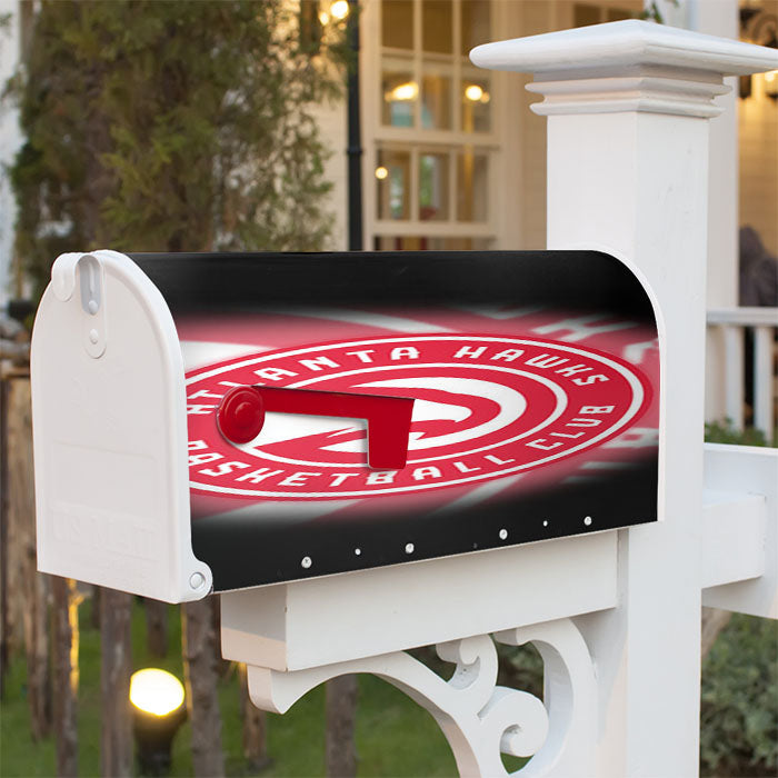 Atlanta Hawks Priary Logo Magnetic Mailbox Cover 18" X 21" Outdoor Decor