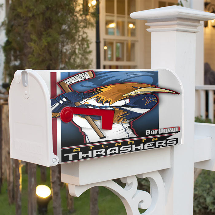 Atlanta Thrashers Magnetic Mailbox Cover 18" X 21" Outdoor Decor