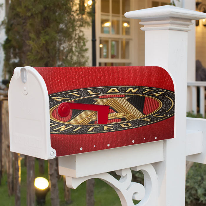 Atlanta United Fc Logo Magnetic Mailbox Cover 18" X 21" Outdoor Decor