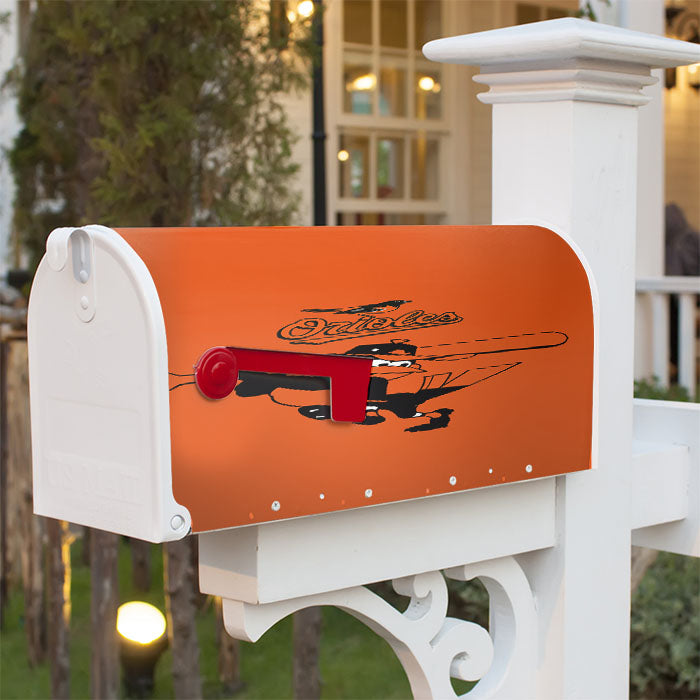 Baltimore Orioles Magnetic Mailbox Cover 18" X 21" Outdoor Decor