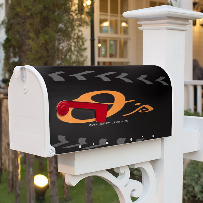 Baltimore Orioles Logo Magnetic Mailbox Cover 18" X 21" Outdoor Decor