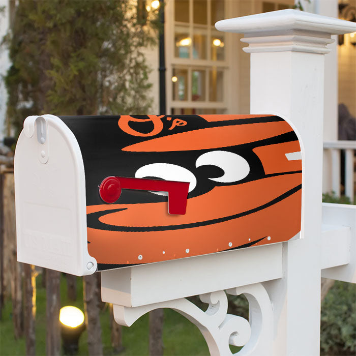 Baltimore Orioles Wallpaper Magnetic Mailbox Cover 18" X 21" Outdoor Decor