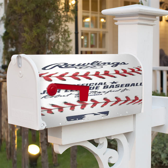 Baseball Magnetic Mailbox Cover 18" X 21" Outdoor Decor
