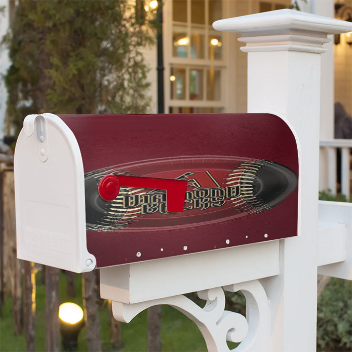 Baseball Diamondback Magnetic Mailbox Cover 18" X 21" Outdoor Decor