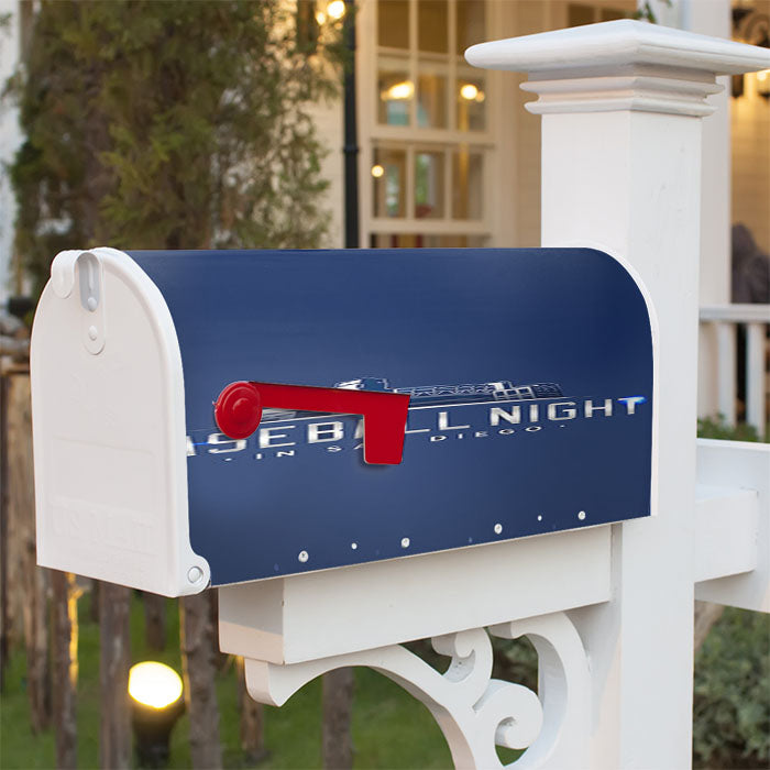 Baseball Night In San Diego Magnetic Mailbox Cover 18" X 21" Outdoor Decor