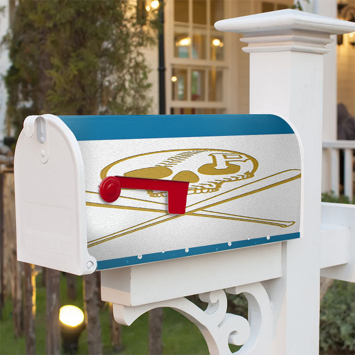 Baseball Pirates Magnetic Mailbox Cover 18" X 21" Outdoor Decor