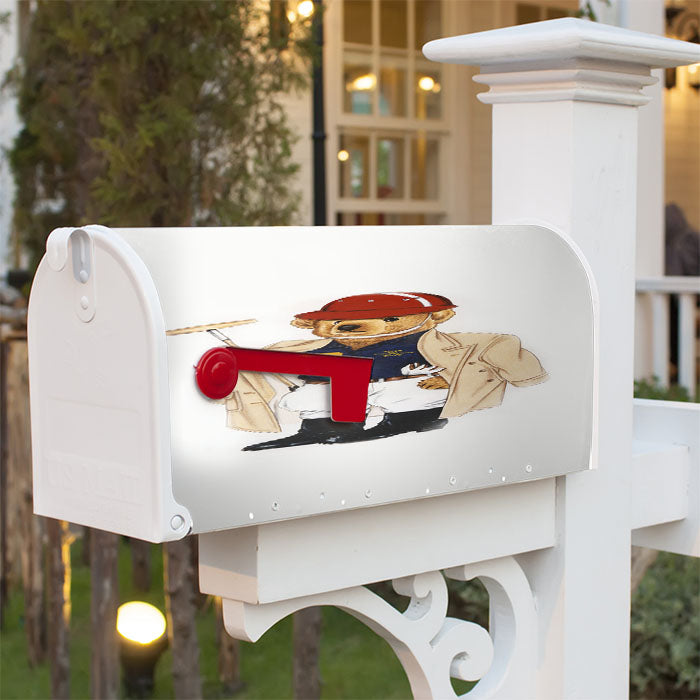 Baseball Ralp Pol Magnetic Mailbox Cover 18" X 21" Outdoor Decor