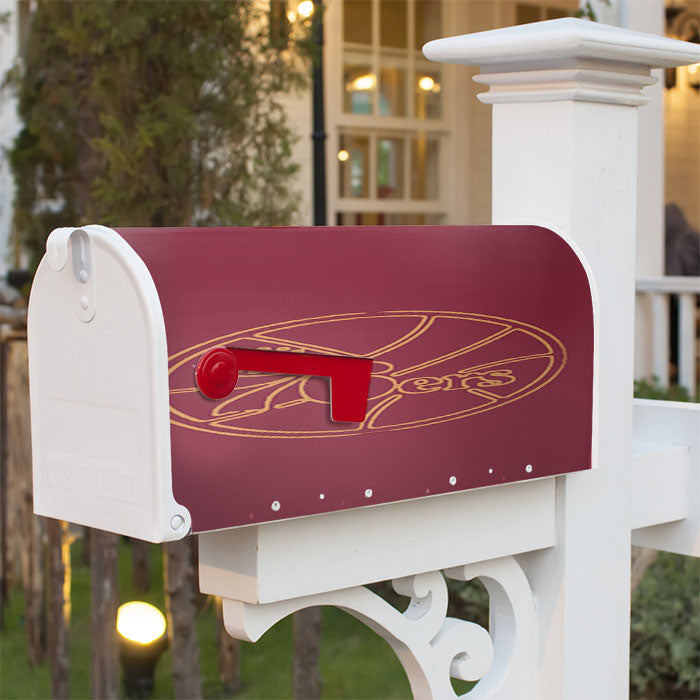 Basket Ball 76Ers Magnetic Mailbox Cover 18" X 21" Outdoor Decor