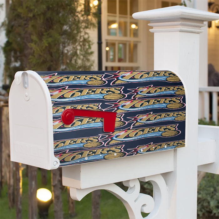 Basket Ball 76Ers Nba Magnetic Mailbox Cover 18" X 21" Outdoor Decor