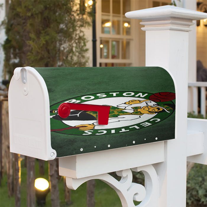 Basket Ball Boston Celtic Magnetic Mailbox Cover 18" X 21" Outdoor Decor