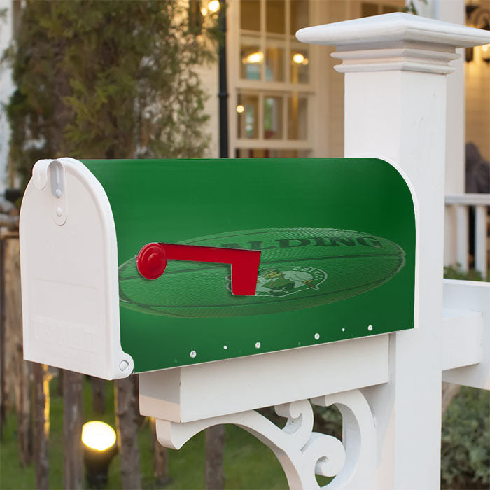Basket Ball Green Spalding Magnetic Mailbox Cover 18" X 21" Outdoor Decor