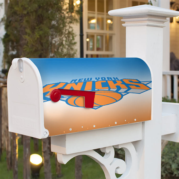 Basket Ball Knick New York Magnetic Mailbox Cover 18" X 21" Outdoor Decor