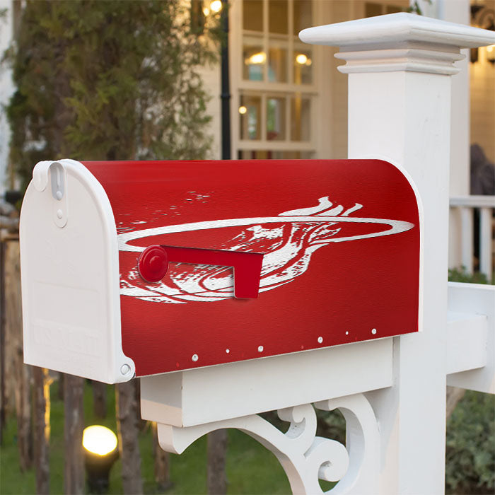 Basketball Miami Heat Magnetic Mailbox Cover 18" X 21" Outdoor Decor
