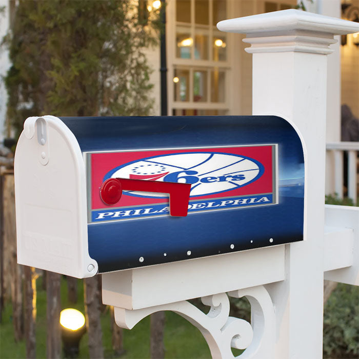 Beautiful Philadelphia 76Ers Magnetic Mailbox Cover 18" X 21" Outdoor Decor