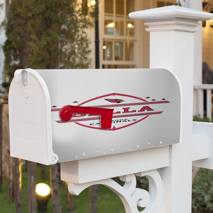 Bella Arizona Cardinals Magnetic Mailbox Cover 18" X 21" Outdoor Decor