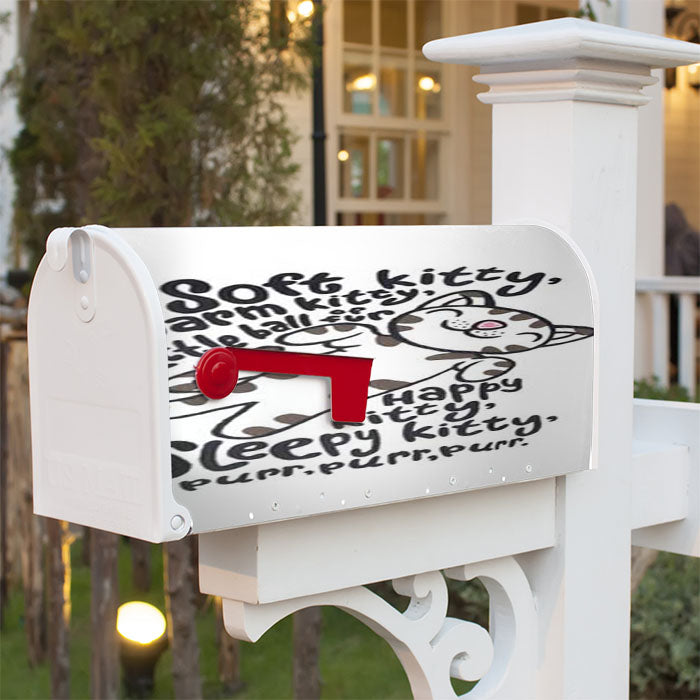 Big Bang Theory Soft Kitty Wht Magnetic Mailbox Cover 18" X 21" Outdoor Decor