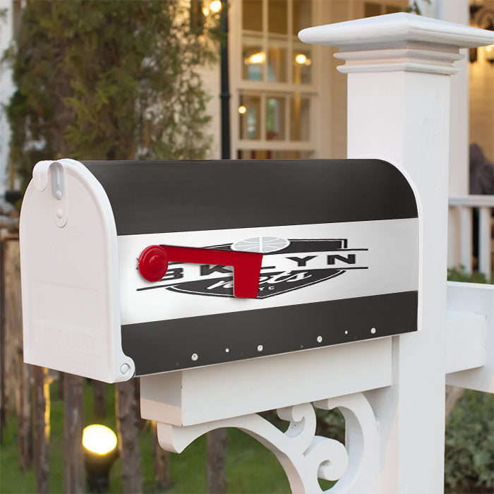 Bklyn Nets Magnetic Mailbox Cover 18" X 21" Outdoor Decor
