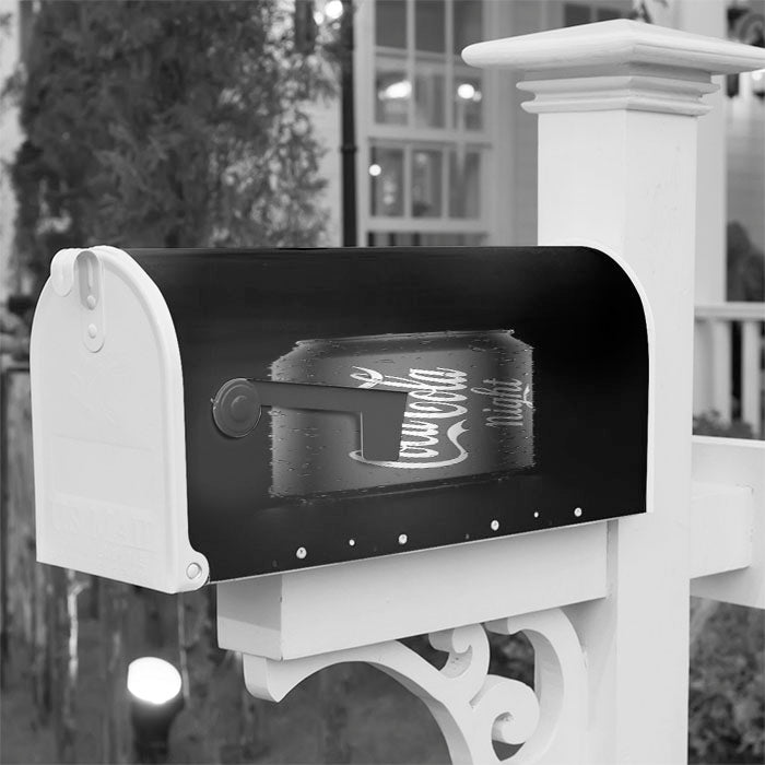 Black And White Coca Cola Magnetic Mailbox Cover 18" X 21" Outdoor Decor