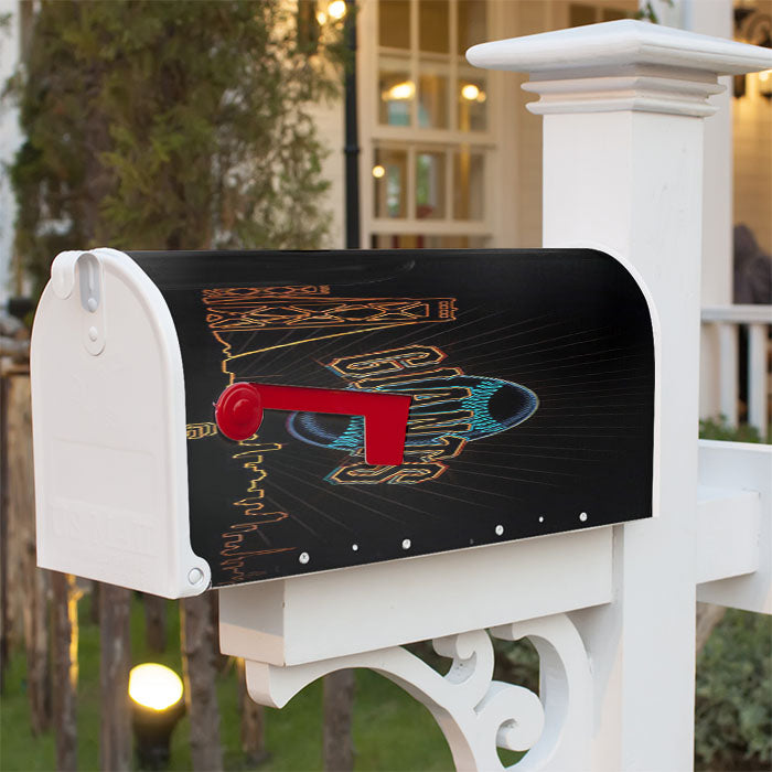 Black Giants Magnetic Mailbox Cover 18" X 21" Outdoor Decor