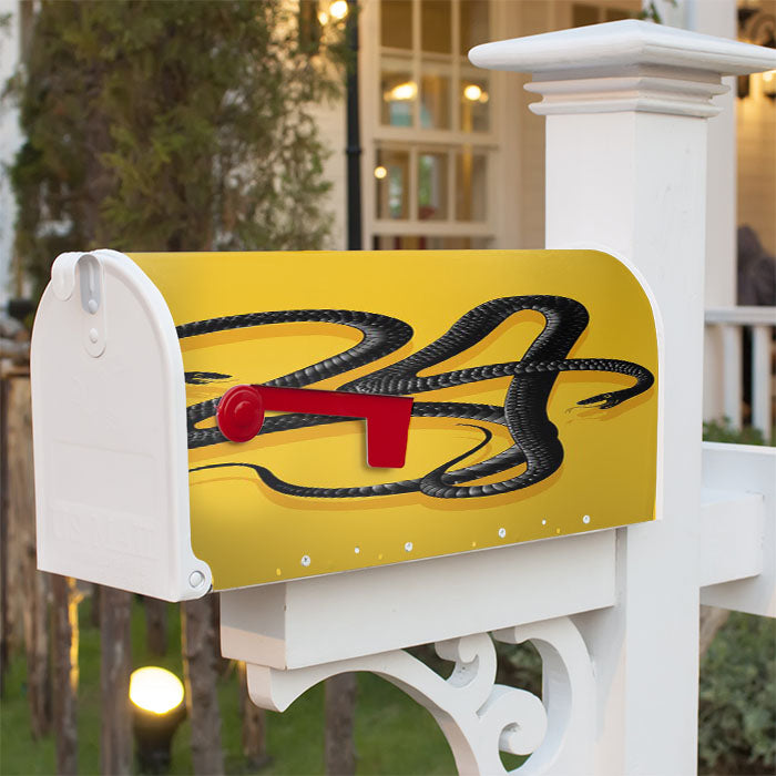 Black Mamba Kobe Bryant Logo Snake Magnetic Mailbox Cover 18" X 21" Outdoor Decor
