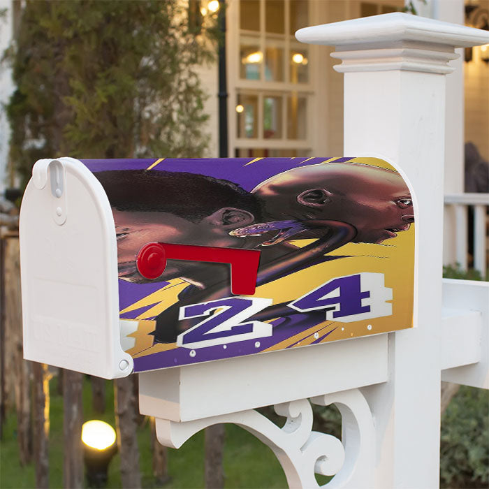 Black Mamba Legend Kobe Bryant Magnetic Mailbox Cover 18" X 21" Outdoor Decor