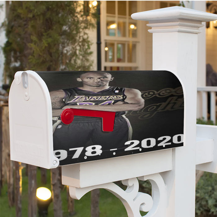 Black Mamba Out Kobe Magnetic Mailbox Cover 18" X 21" Outdoor Decor