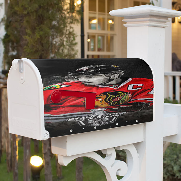 Blackhawks Wallpaper Magnetic Mailbox Cover 18" X 21" Outdoor Decor