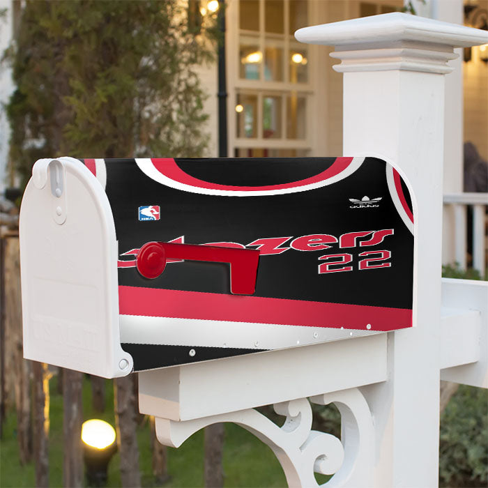 Blazers Jersey Uniform Basketball Number 22 Magnetic Mailbox Cover 18" X 21" Outdoor Decor