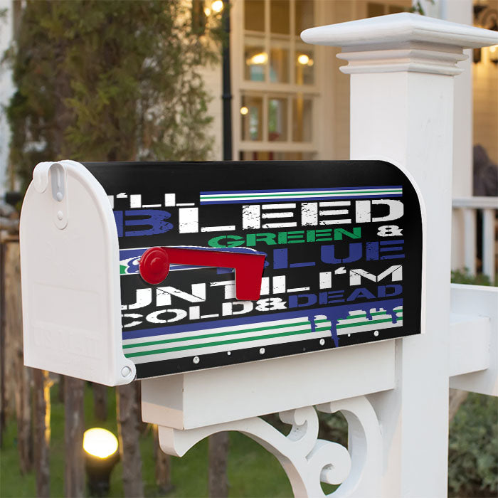 Bleed Green And Blue Seattle Seahawks Magnetic Mailbox Cover 18" X 21" Outdoor Decor