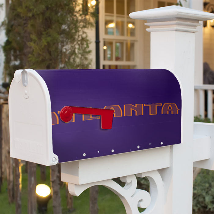 Blue Atlanta Hawks Magnetic Mailbox Cover 18" X 21" Outdoor Decor