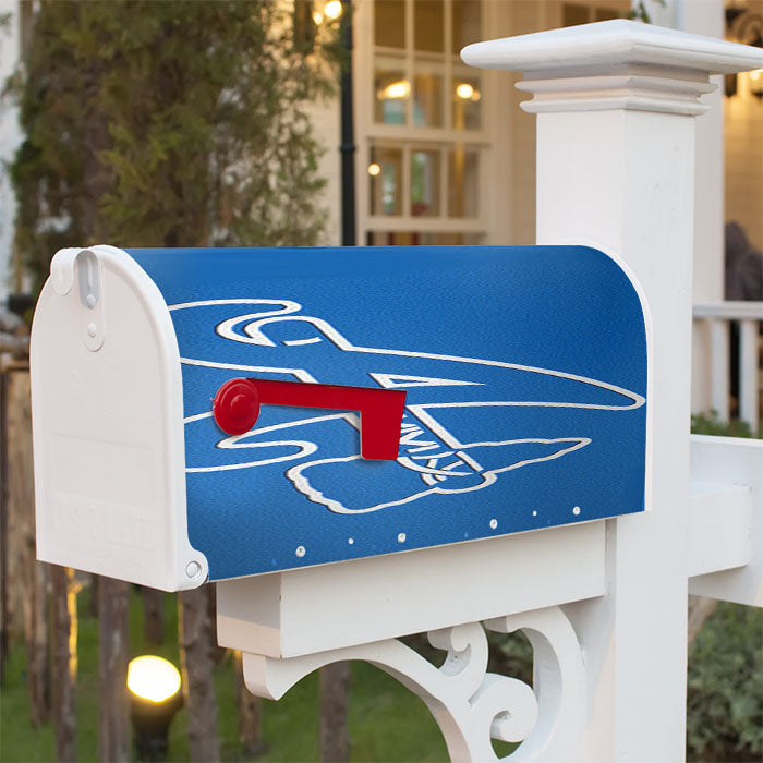 Blue Braves Atlantis Magnetic Mailbox Cover 18" X 21" Outdoor Decor