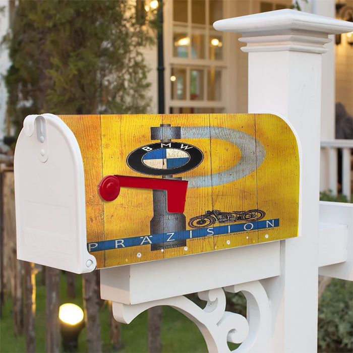 Bmw Prazision Magnetic Mailbox Cover 18" X 21" Outdoor Decor