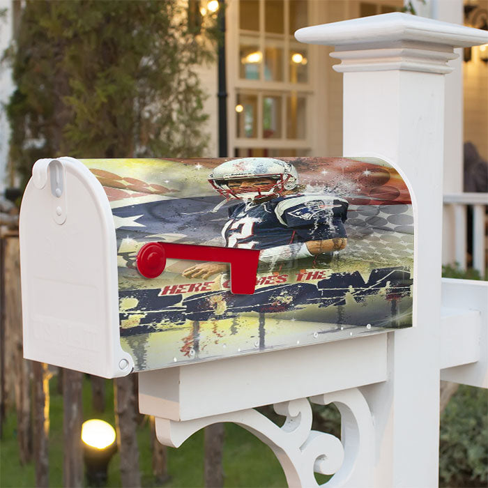 Boom Nfl Magnetic Mailbox Cover 18" X 21" Outdoor Decor