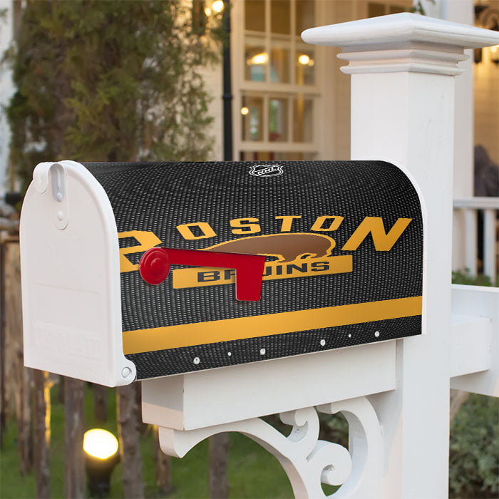 Boston Bruins Bear Magnetic Mailbox Cover 18" X 21" Outdoor Decor