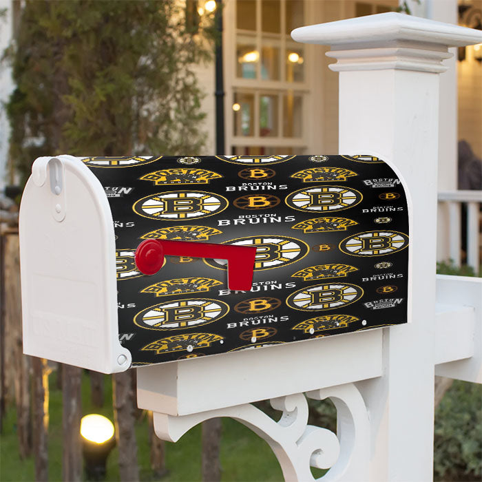 Boston Bruins Collage Magnetic Mailbox Cover 18" X 21" Outdoor Decor